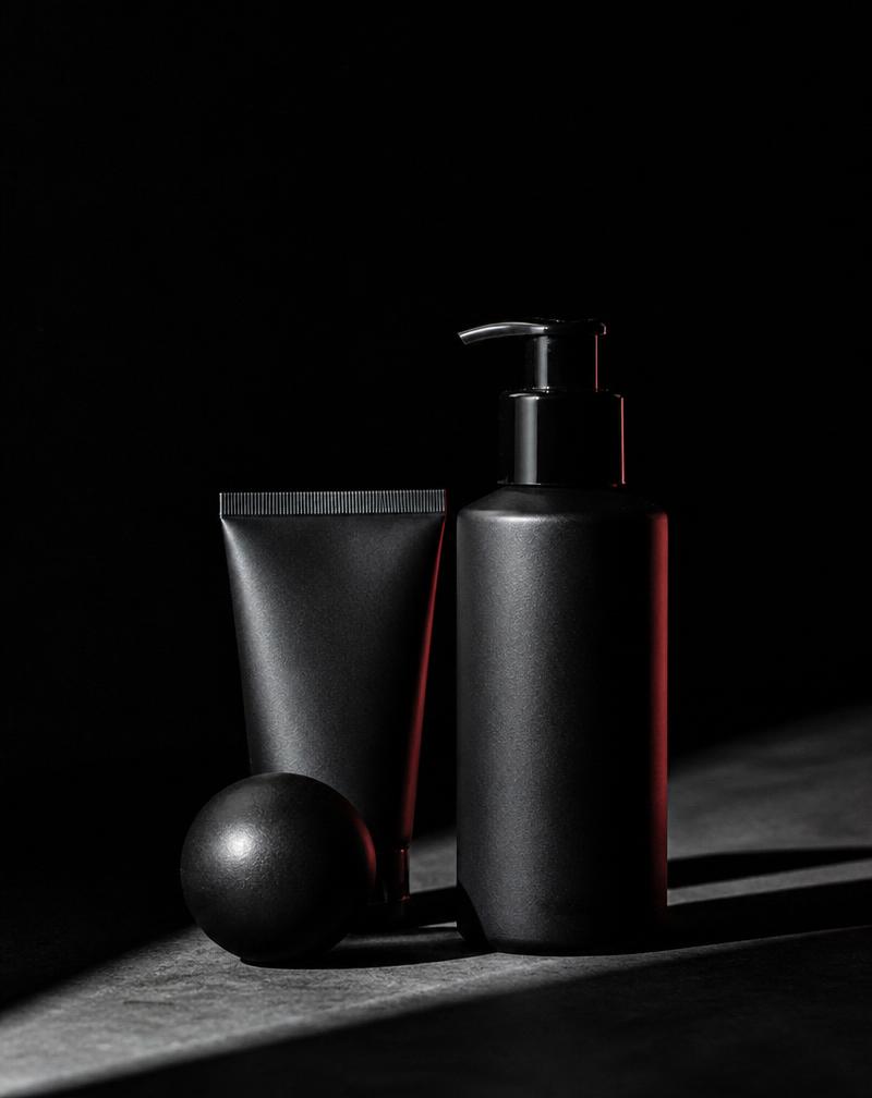 Product packaging photographed for a brand campaign